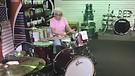 Granny Amazes Music Shop With Drum Skills!