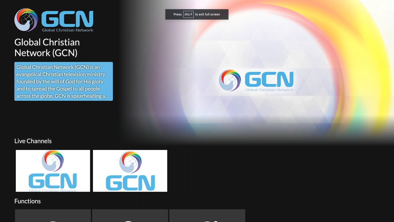 Global Christian Network (GCN) Screenshot 001