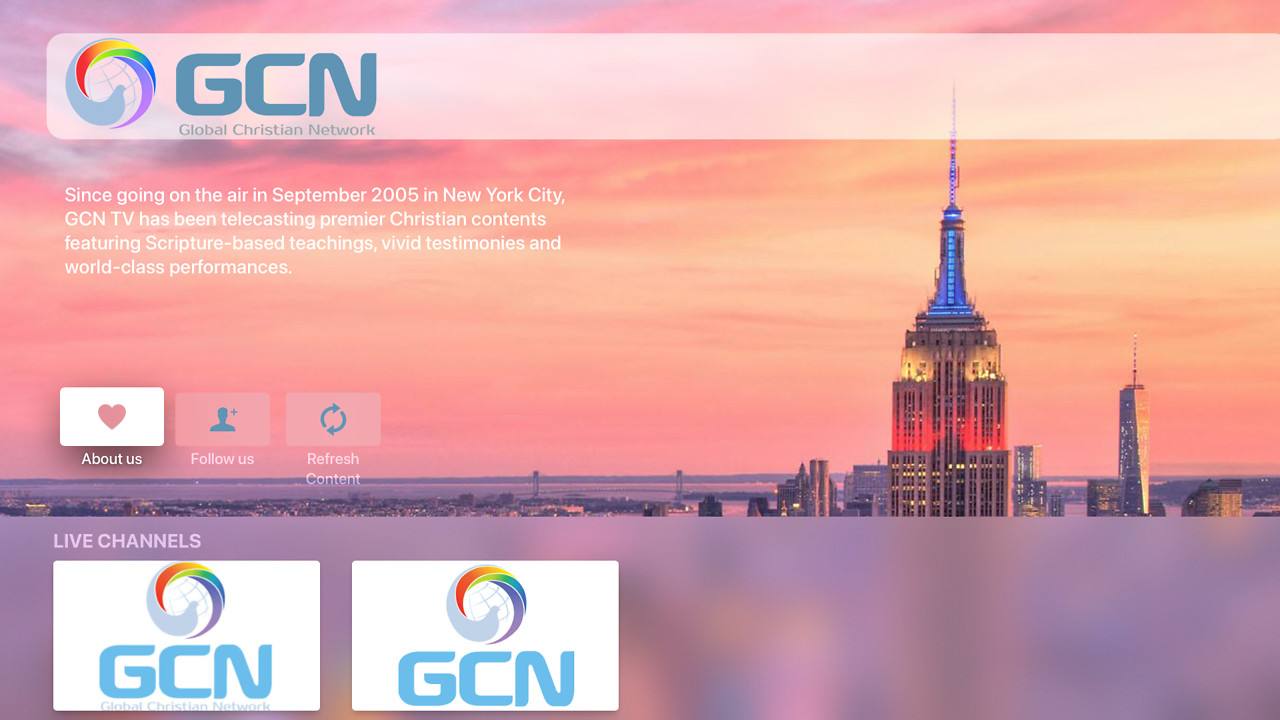 Global Christian Network (GCN) Screenshot 001
