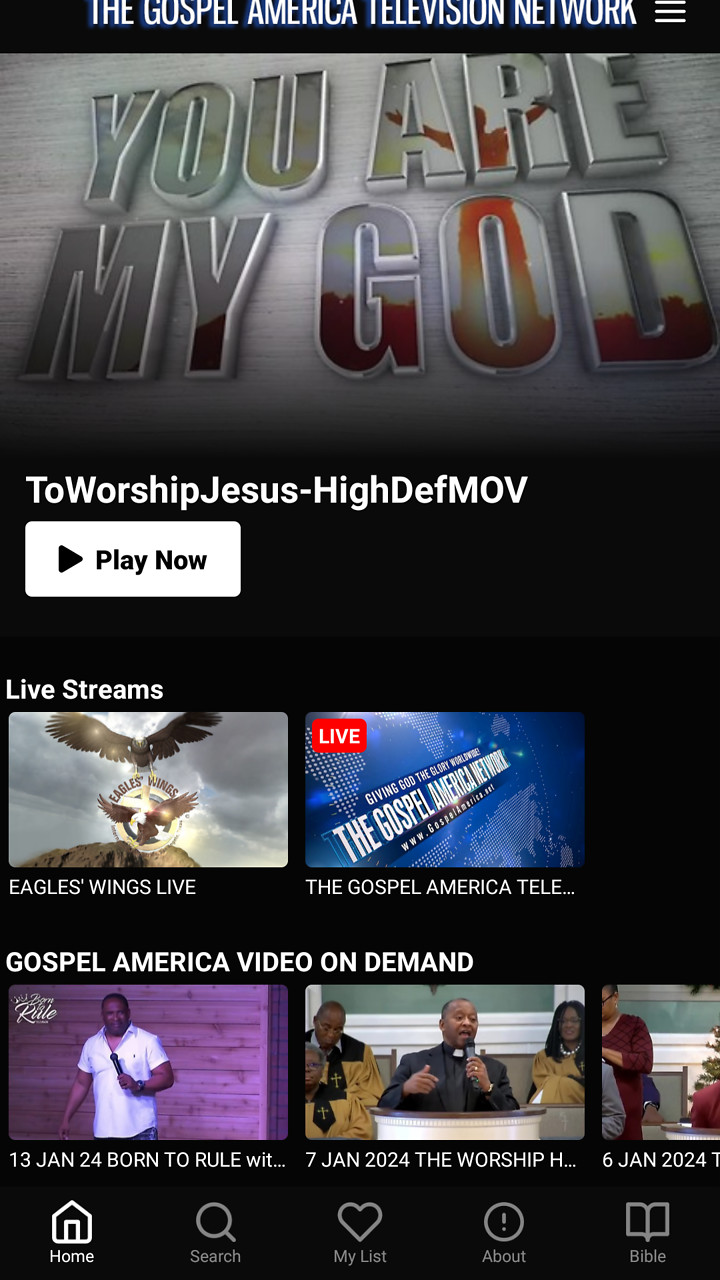 THE GOSPEL AMERICA NETWORK Screenshot 001