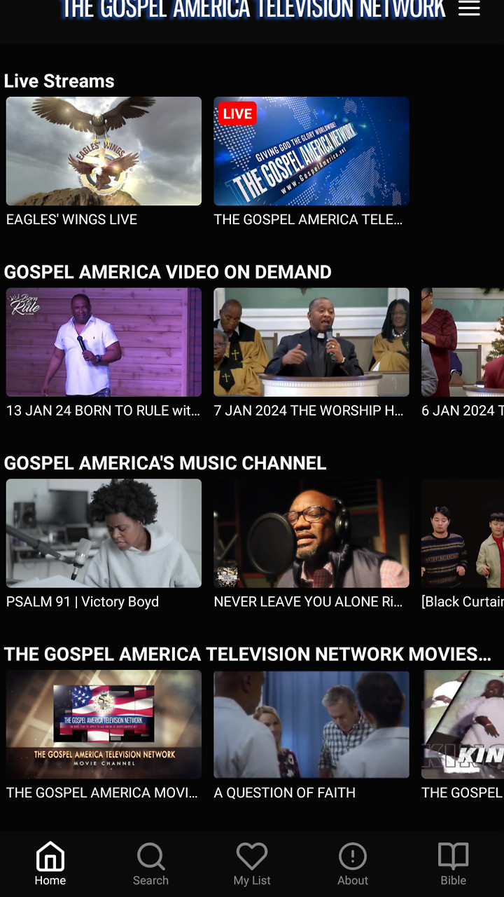 THE GOSPEL AMERICA NETWORK Screenshot 002