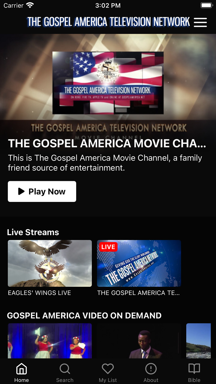 THE GOSPEL AMERICA NETWORK Screenshot 001