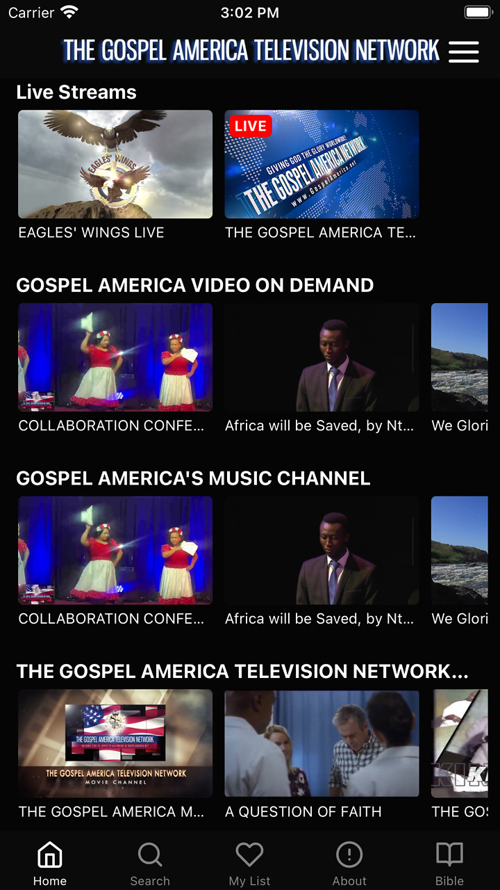 THE GOSPEL AMERICA NETWORK Screenshot 002