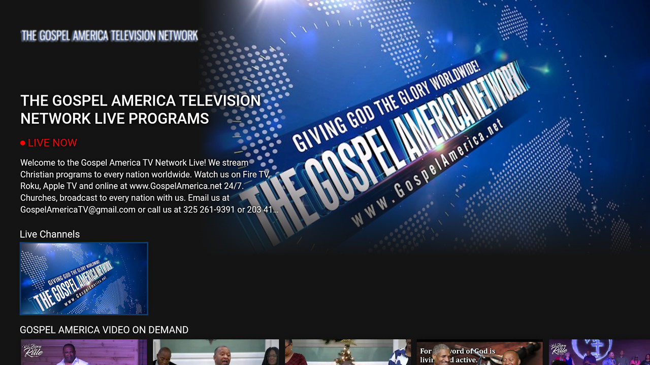 THE GOSPEL AMERICA NETWORK Screenshot 002