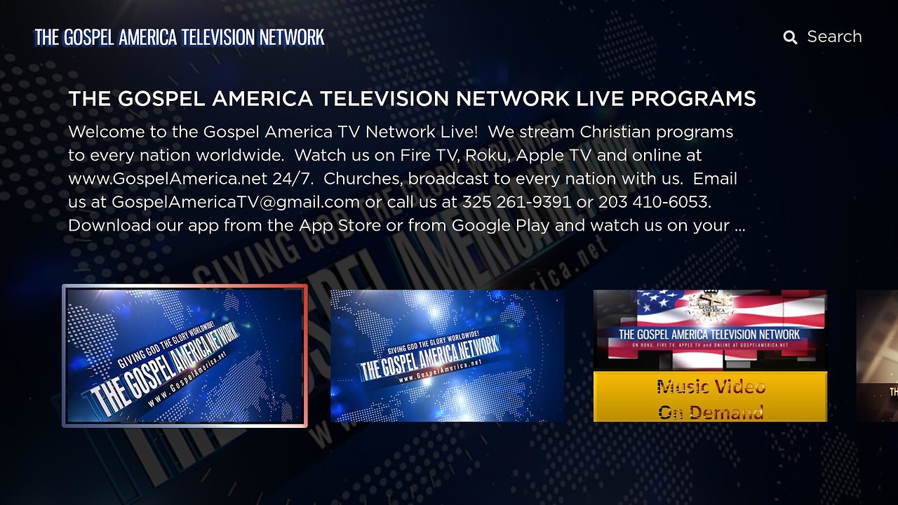 THE GOSPEL AMERICA NETWORK Screenshot 001