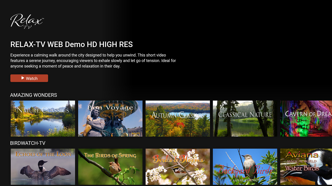 Relax TV Screenshot 001