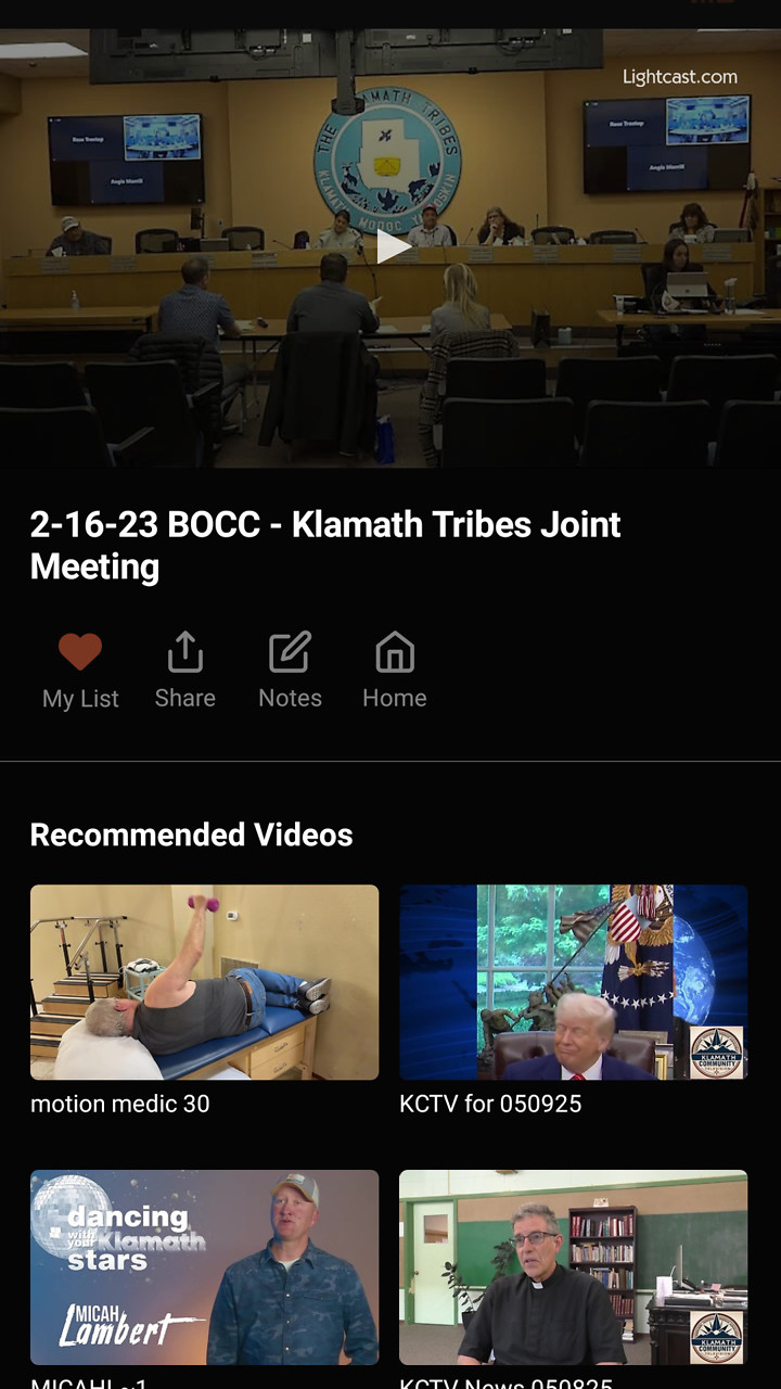 Klamath Community Television Screenshot 003