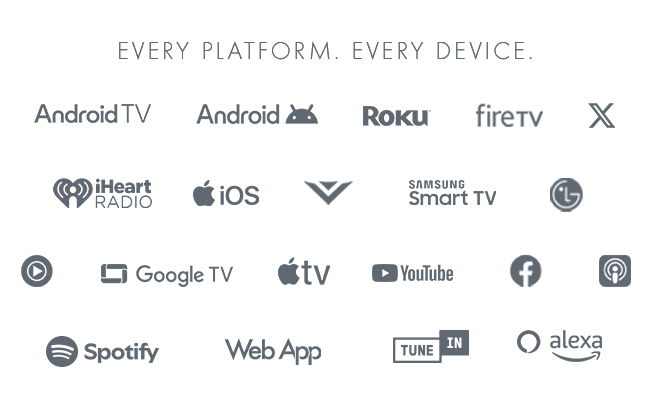 OVP online video provider and OTT over the top enterprise VOD and Live Streaming to Roku App Apple TV app Fire TV App Spotify App