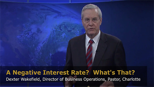 A Negative Interest Rate?  What’s That?