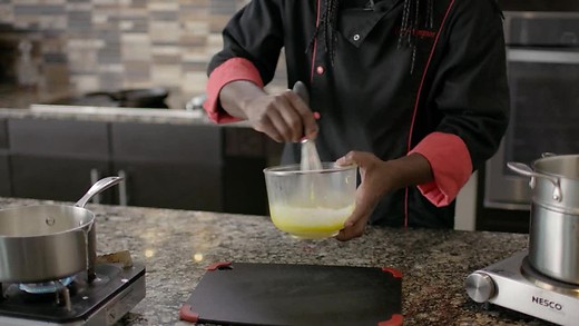 Cook Like A. Champion - Peaches & Cream - Créme Brulée with Vodka Peach Sauce