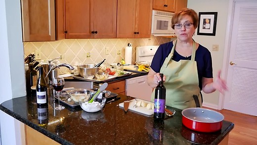Cooking Fresh: Port Poached Pears with Ricotta