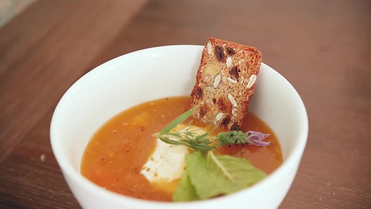 The Mason Jar with Molly Bravo: Peach & Lavender Soup