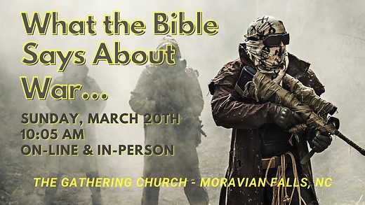 David White 'What the Bible Says About War...' 3/20/22