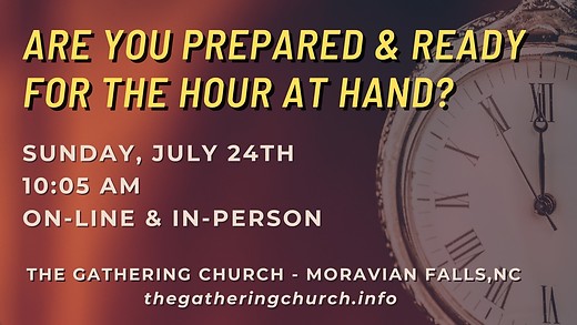 David White 'Are You Prepared & Ready for the Hour at Hand?' 7/24/22