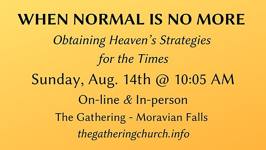 David White 'When Normal is no More' 8/14/22