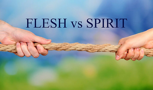 GALATIANS (30): The Flesh v the Spirit (Galatians 5:16-18).