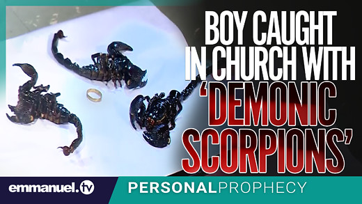 BOY CAUGHT IN CHURCH WITH 'DEMONIC SCORPIONS'!!!