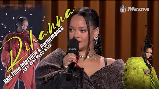 Rihanna Talks and Performs at AZ Super Bowl 57