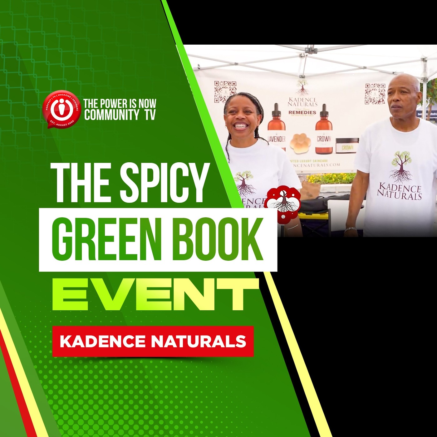 Spicy Green Book Event with Kadence Naturals