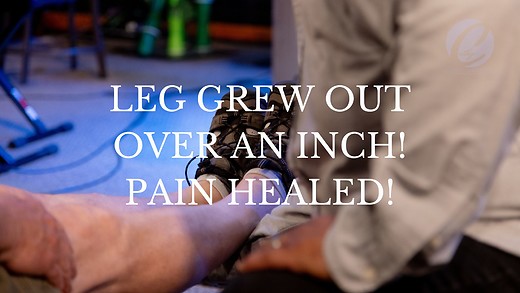 Healings - Leg Grew Out Well Over an Inch!  Pain Left! episode artwork