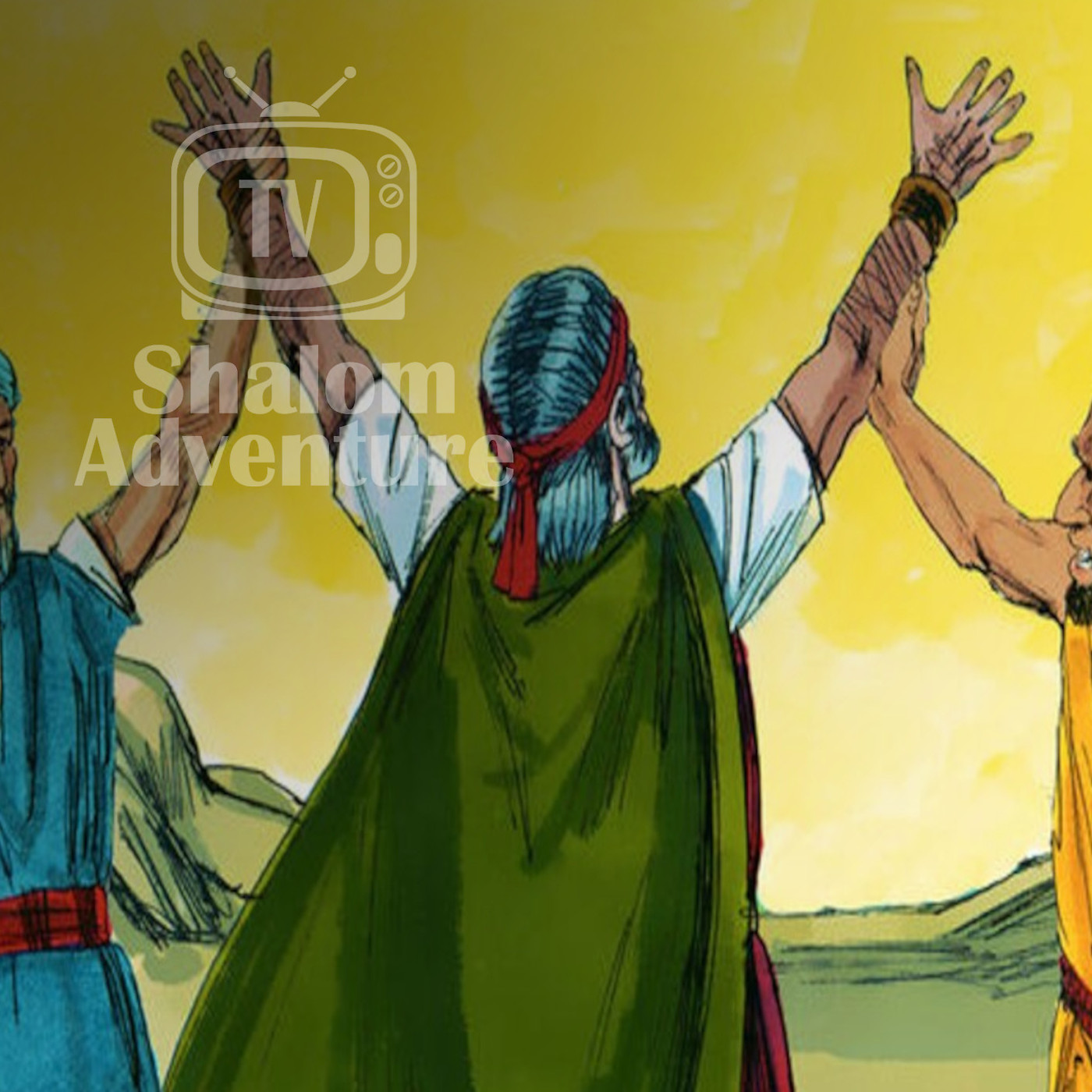 Exodus 17 Holding Up Moses' Hands
