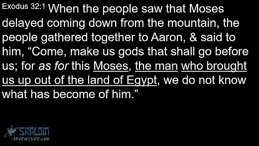 Exodus 32 Golden Calf