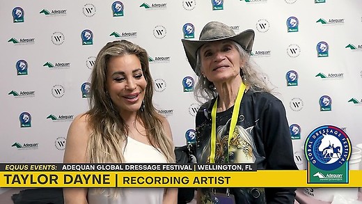 On the Scene Adequan Global Dressage Feb 2025 Taylor Dayne, recording artist episode artwork